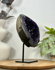 Uruguayan Amethyst Geode on Metal Stand - MWS3105