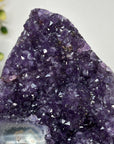 Natural Amethyst Cut BAse Cathedral with Stalactite Eye Formation - CBP1126