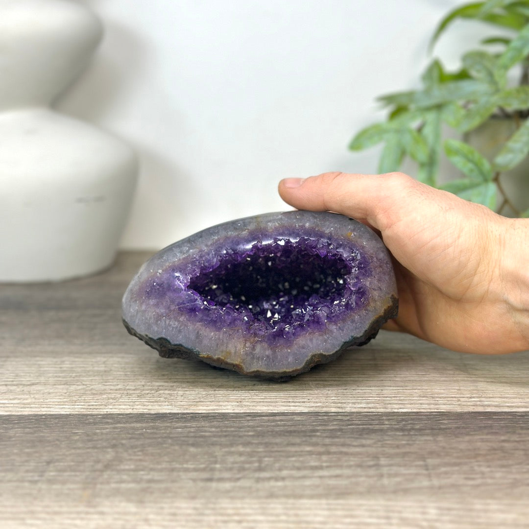 Polished Amethyst Geode from Uruguay - STGE0032