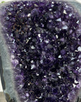 Large Deep Purple Amethyst Geode on Metal Stand - MWS2786