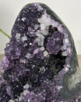 Stunning Natural Amethyst Crystal Cluster with Calcite Inclusions - MWS2258