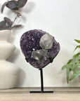 Unique Natural Amethyst Cluster with Calcite Formation - MWS3177
