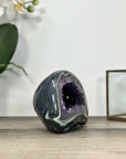 Amethyst & Green Jasper Stone Geode from Uruguay - STGE0016