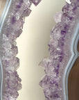 XXL Agate Slice with Amethyst Crystal Center for Home or Office Display - MWS2669