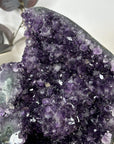 Natural Amethyst Crystal Cluster with Stand from Uruguay - MWS3175