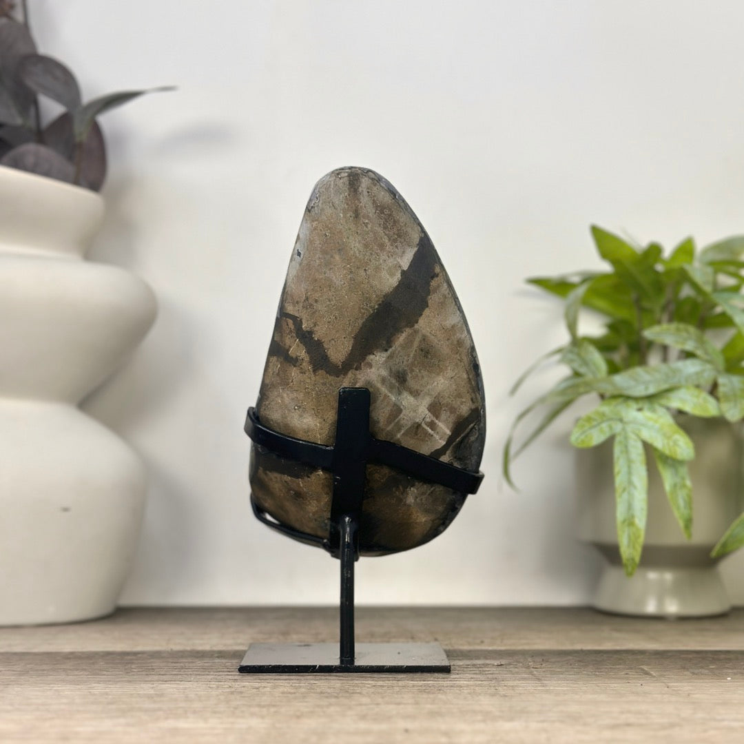 Natural Amethyst Stone Specimen on Stand - MWS3350