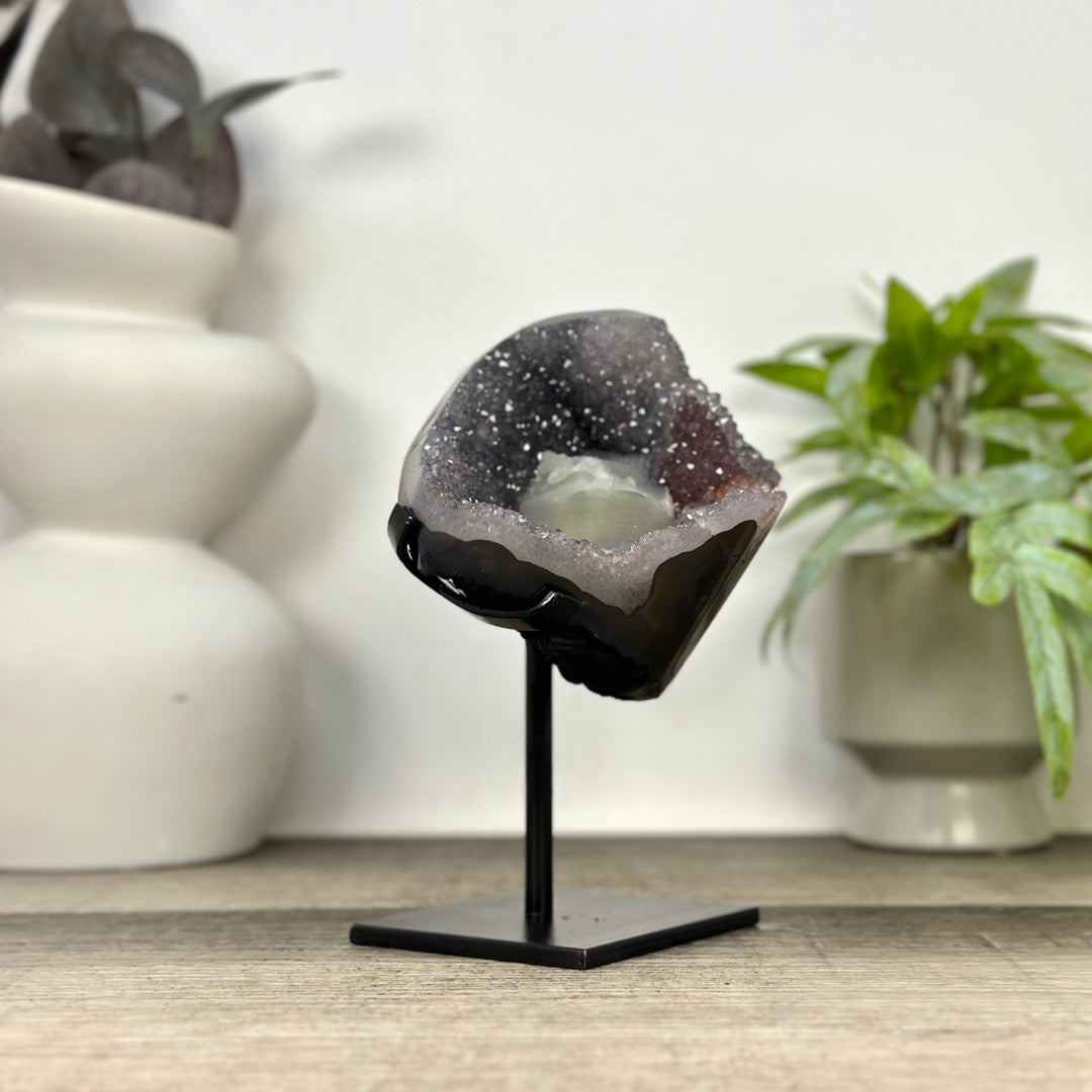 Natural Quartz Cluster with Calcite Formation - MWS3368