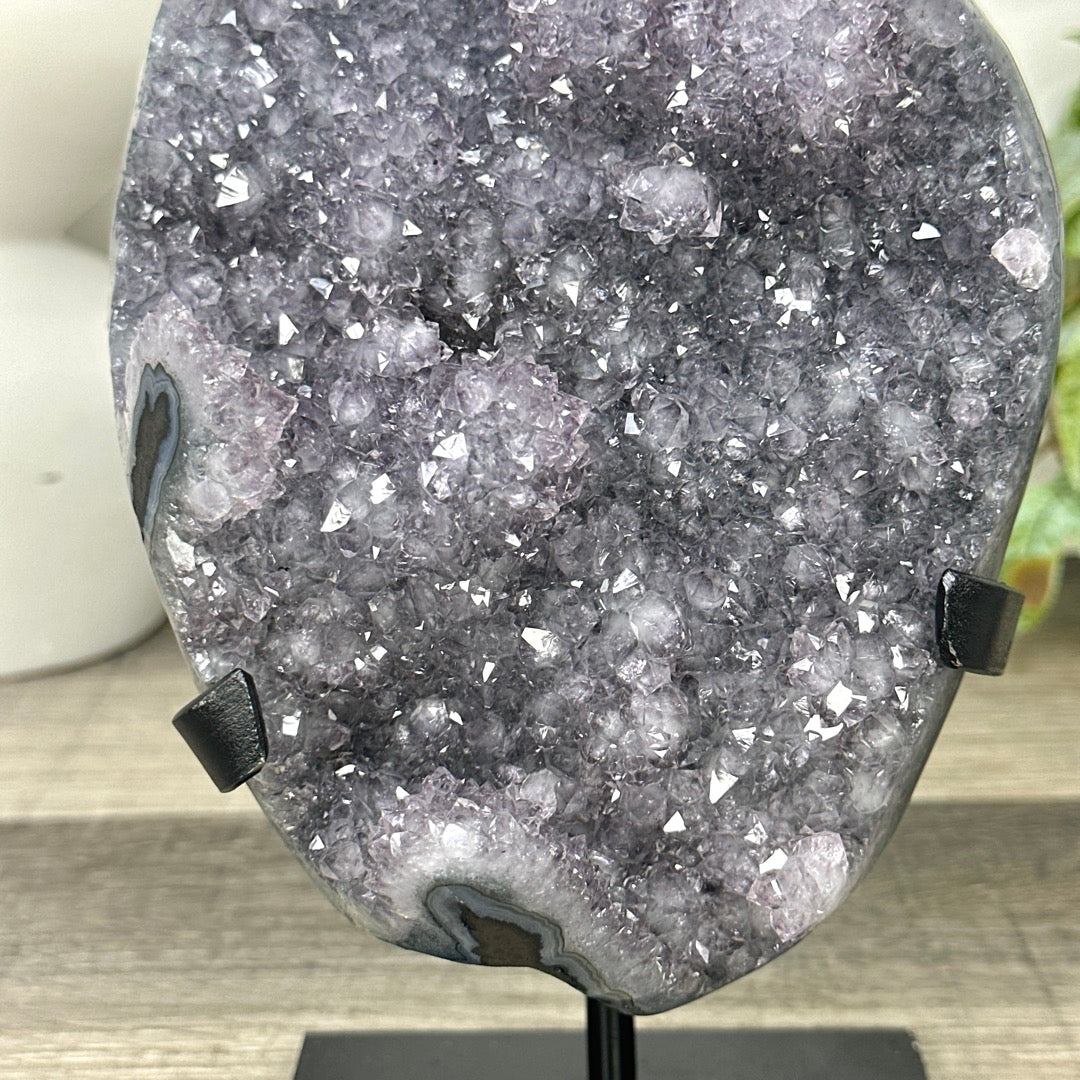 Natural Sirit Amethyst Crystal Formation on stand - MWS3297