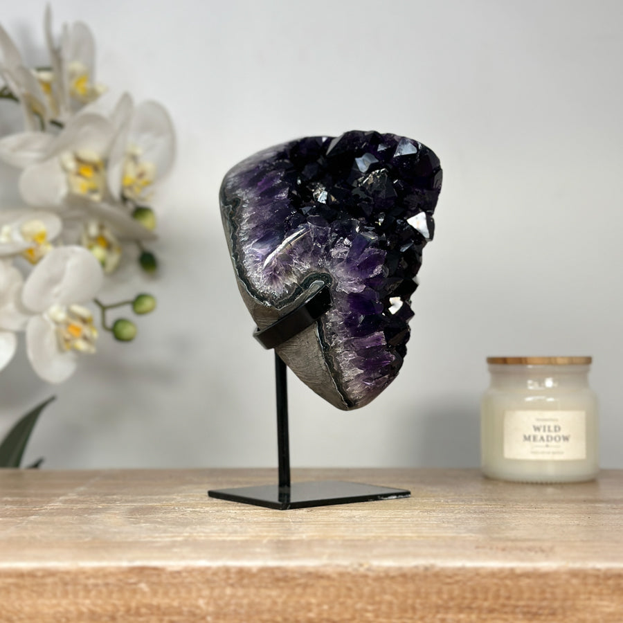 A+ Grade Deep Purple Amethyst Cluster - MWS2055