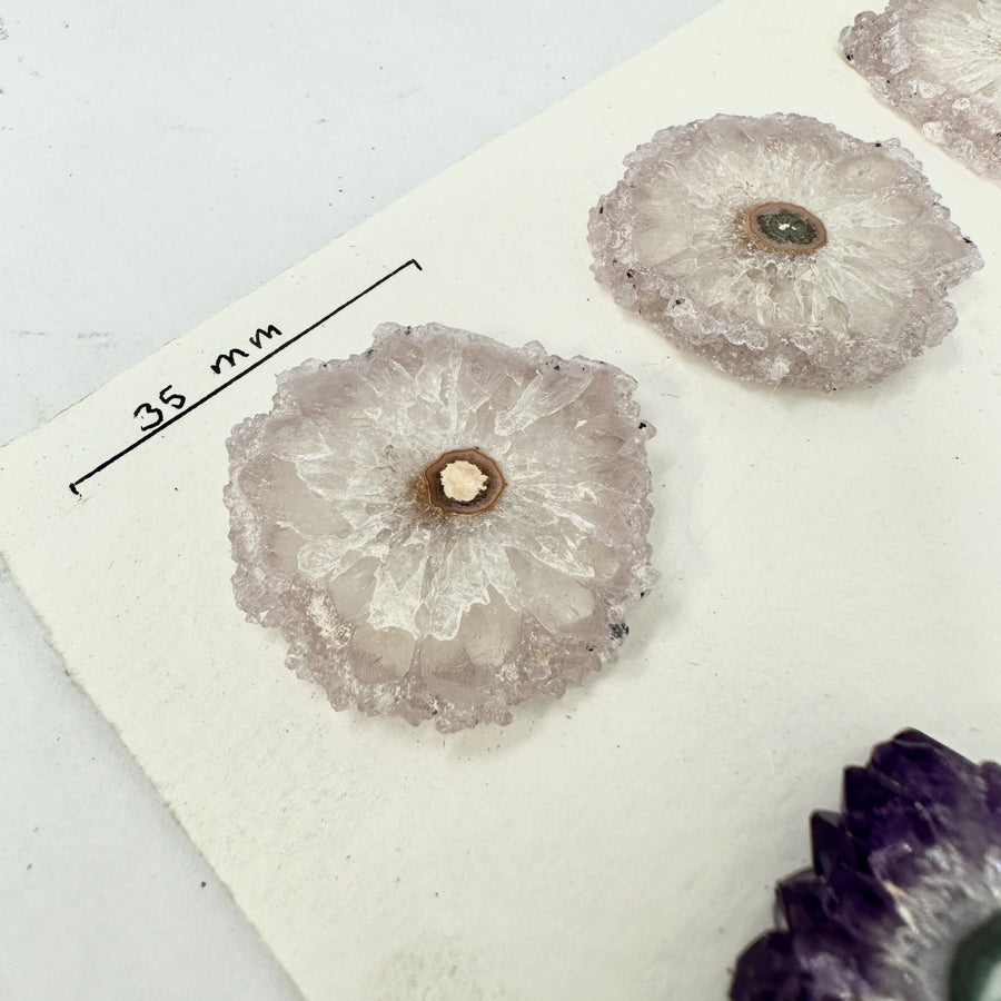 High-Quality Amethyst Stalactite Slices for Jewelers - Wholesale Bulk Pack - STS0029