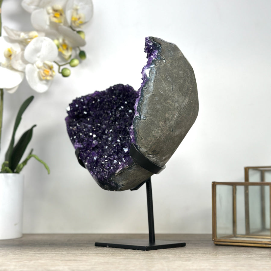 A grade Natural Uruguayan Amethyst Stone for Home Decor - MWS2343
