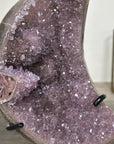 Amethyst & Agate Moon Carving - Stand Icnluded - MWS2578
