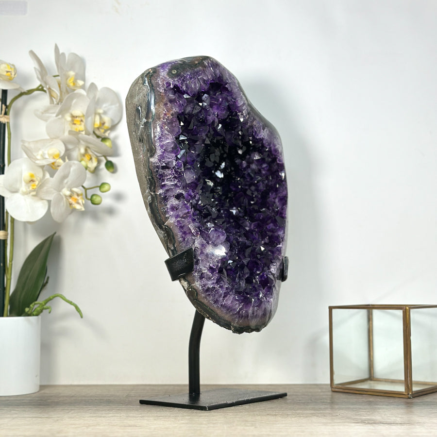 Natural Amethyst Statement Piece for Home Decor - MWS2602