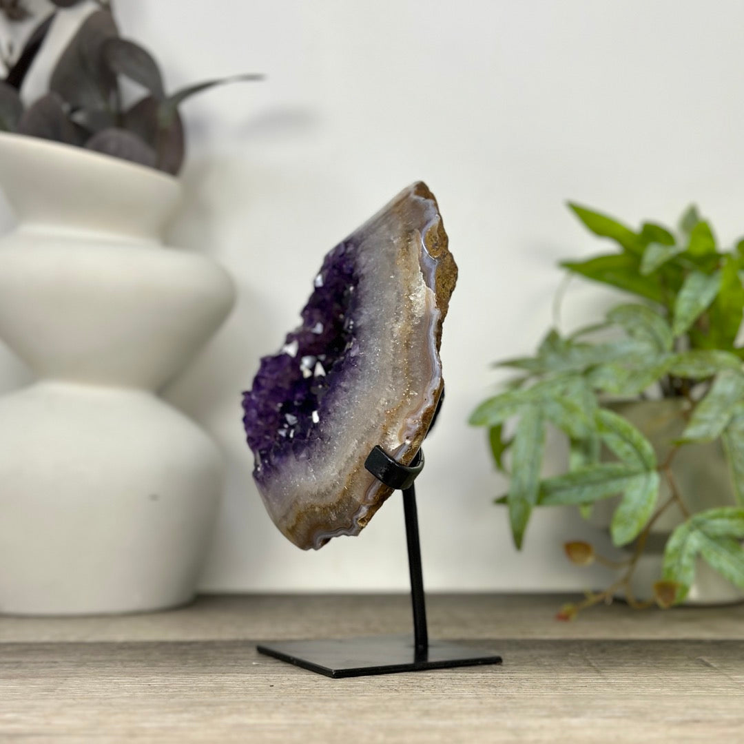 Stunning Amethyst Flower on Stand - MWS3307
