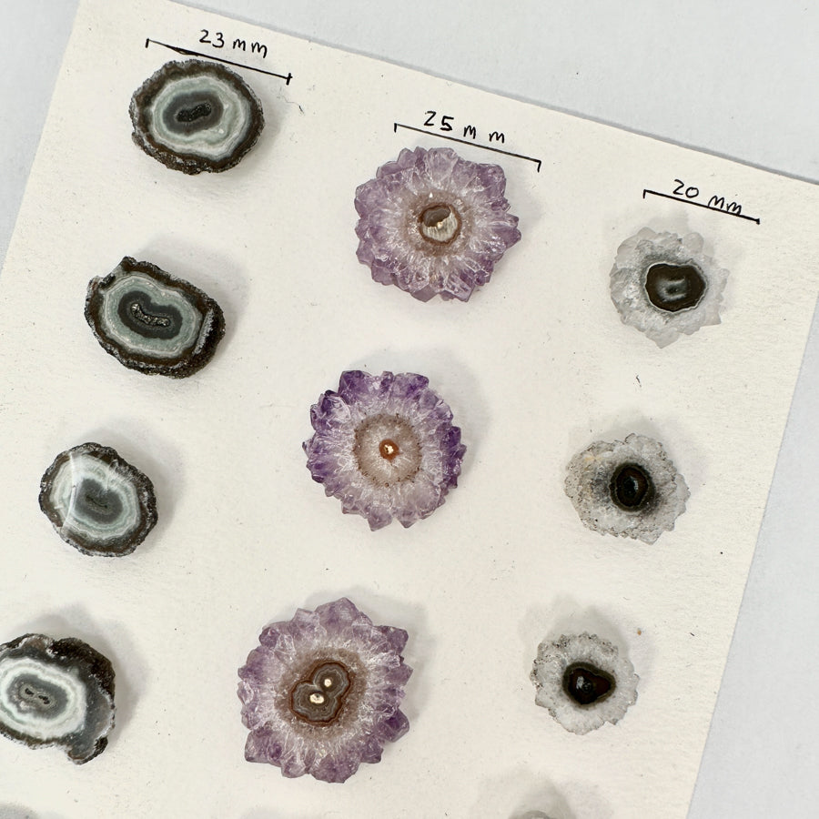 Wholesale Stalactite Slices for Jewelry Making - Bulk Flat Set - STS0061
