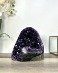 Raw Amethyst Geode with Deep Purple Crystal Cluster - CBP1227