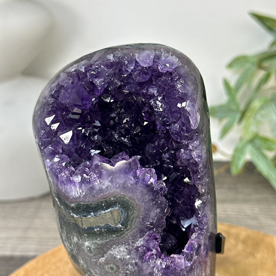 Natural Top Grade Amethyst Geode on Stand - MWS3258