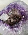 Amethyst Cluster with Calcite & Black Hematite Specimen - CBP1425