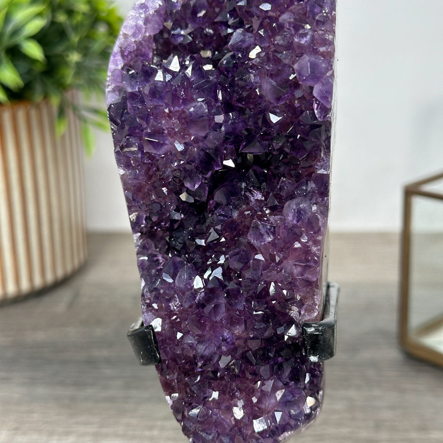Natural Amethyst Crystal Cluster on Stand - MWS2151
