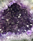 XL Natural Amethyst Geode with Agate Shell - STGE0054