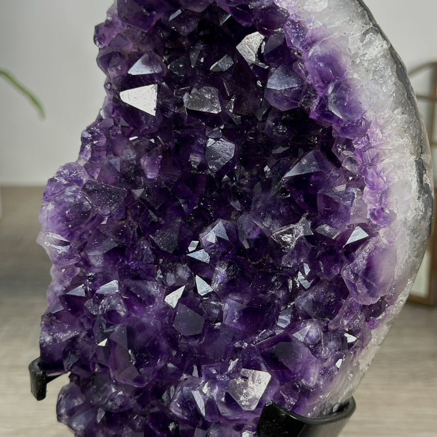 Amethyst Crystal Cluster with Large &amp; Shinny Crystals - MWS2210