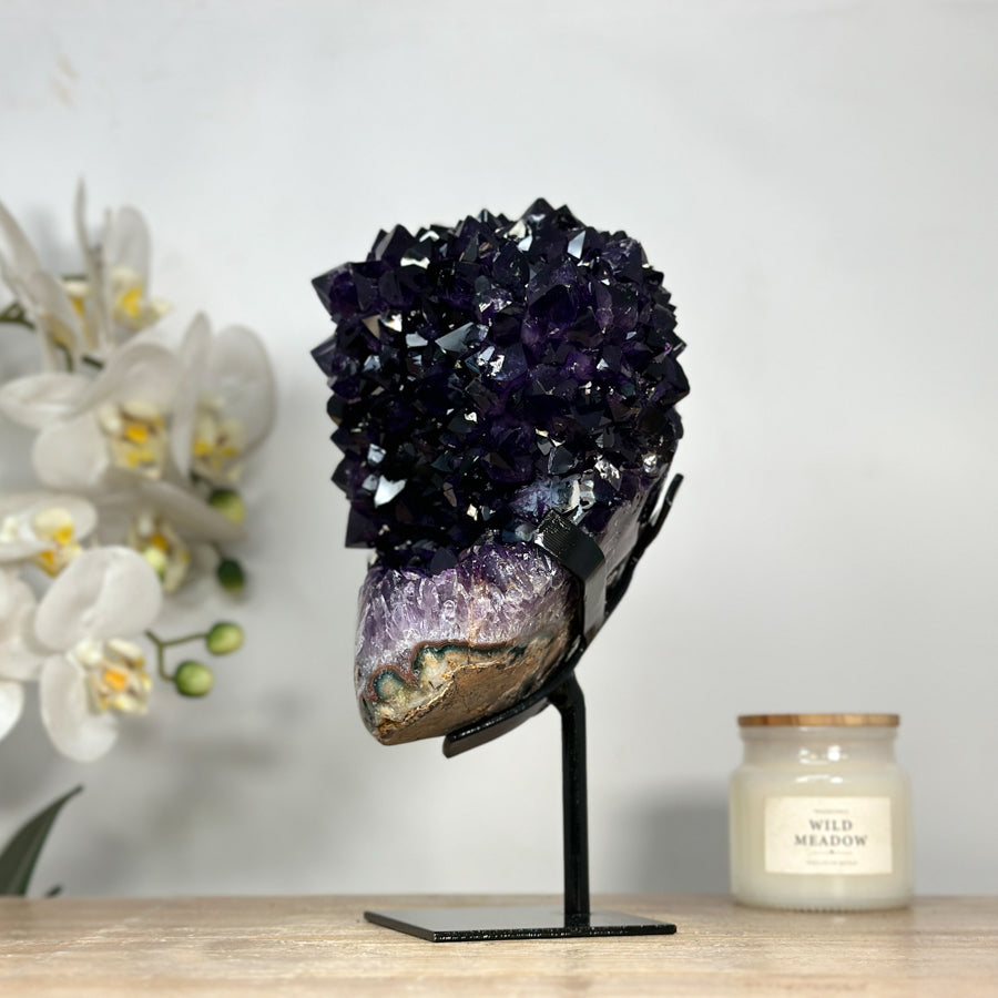 Large Amethyst Stalactite Formation with Calcite Inclusions - MWS2066