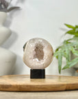 Quartz & Agate Sphere Geode with Crystal Formation - SPH0213