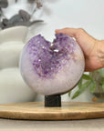 Huge Amethyst & Agate Sphere Geode from Uruguay - SPH0165