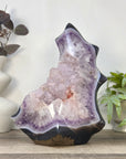 Large Sugar Amethyst & Agate Free Form Statement Piece from Uruguay - CBP1438