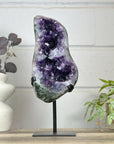 Natural Amethyst Geode with Huge Deep Purple Crystals - MWS3154