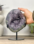 Large Amethyst Geode with Stunning Green Jasper Shell - MWS3343