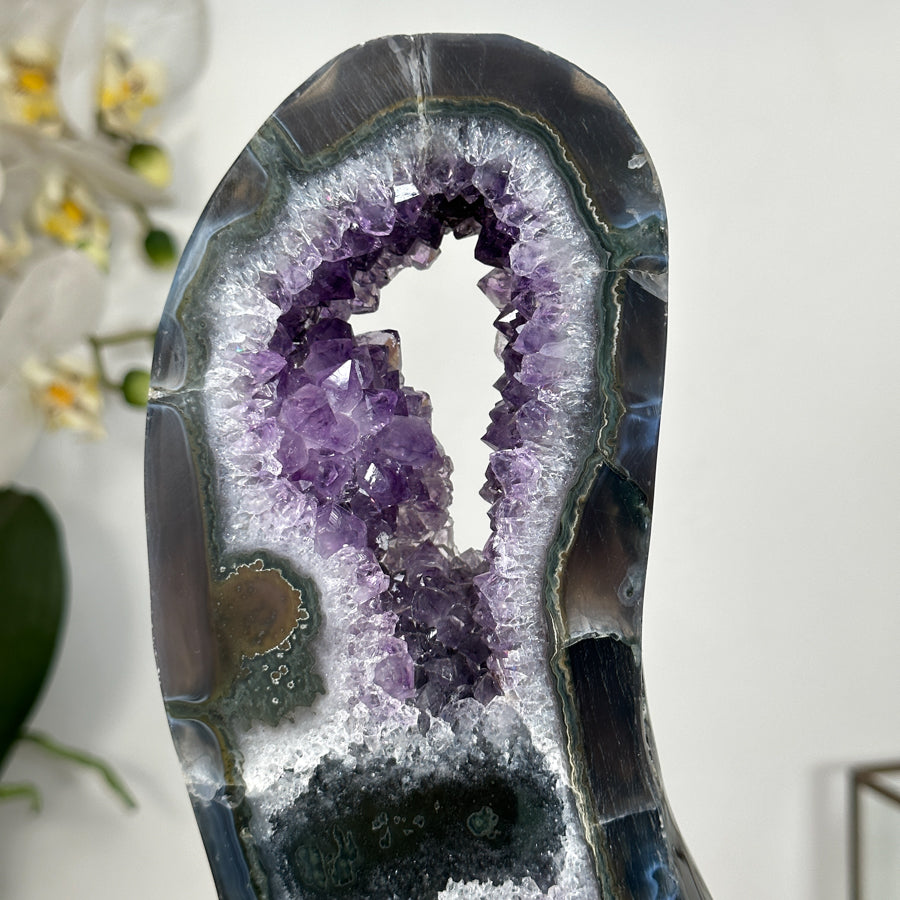 Uruguayan Amethyst Portal with Deep Purple Crystals - MWS2926