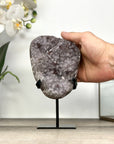 Pink Amethyst Cluster Formation with Metal Stand - MWS2865