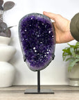 Natural A Grade Amethyst Cluster with Stand - MWS3394