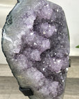 Large Natural Amethyst Formation on Stand with Stalactites - MWS3298