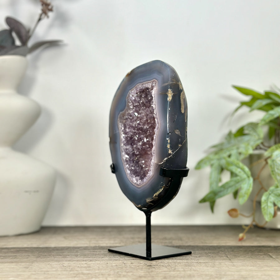 Amethyst &amp; Agate Portal on Stand - MWS3239
