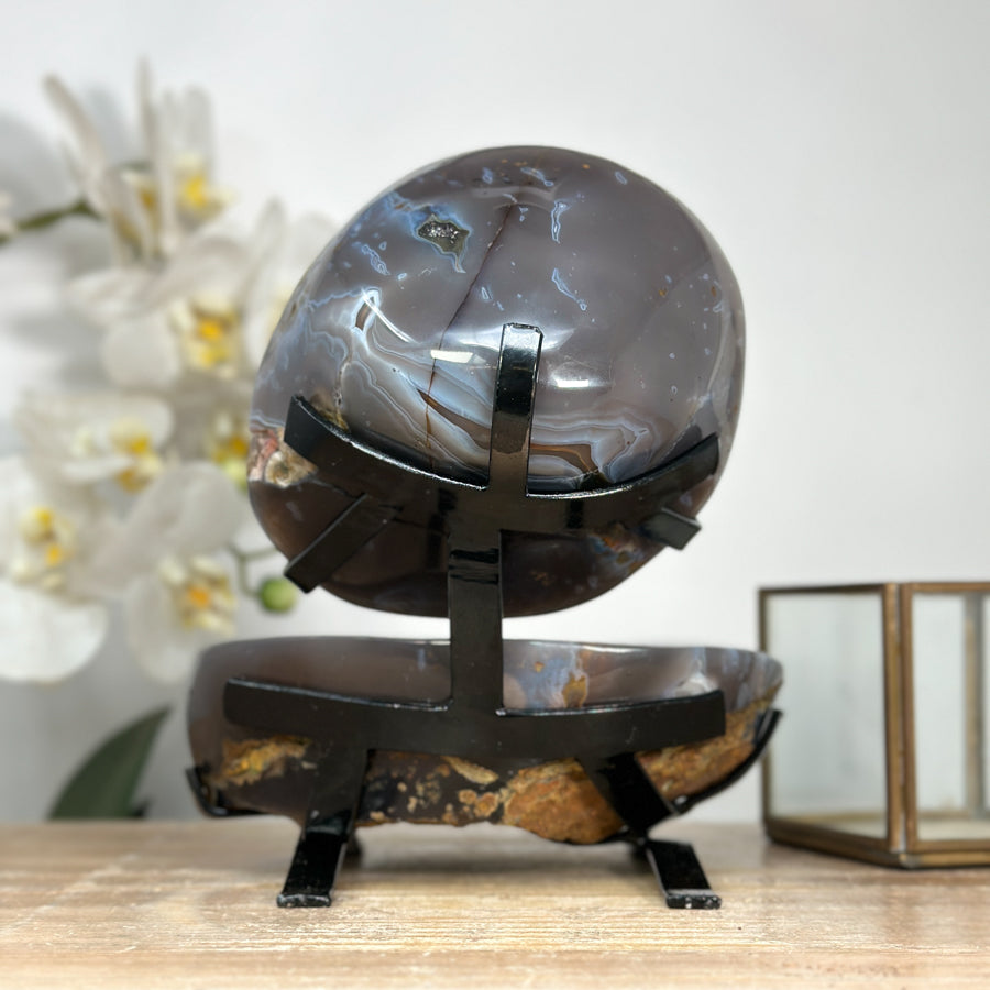 Natural Banded Agate Complete Geode - MWS1985