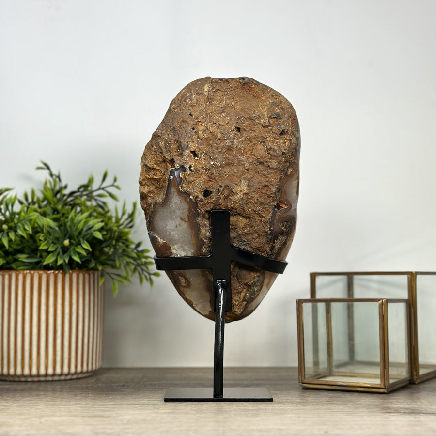 Natural Quartz Geode with Beautiful Orange Tone - MWS2172