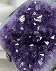 Amethyst Geode on Metal Stand with Unique Shinny Crystals - MWS3312
