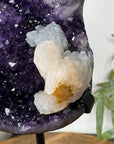 Top Grade Natural Amethyst Specimen with Stalactites & Calcite Crystal - MWS3128