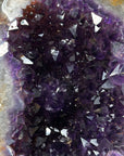 Large Natural Amethyst Geode with Quartz Shell – Deep Purple and Shiny Crystals - MWS2392