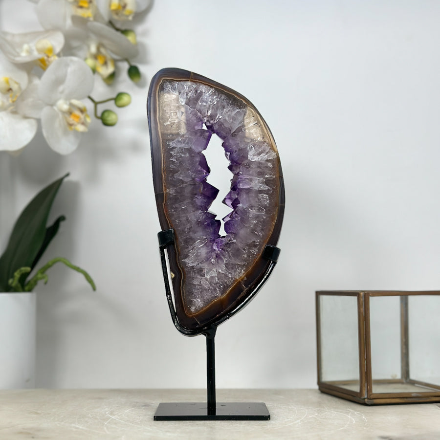Natural Amethyst &amp; Agate Crystal Portal - MWS1948