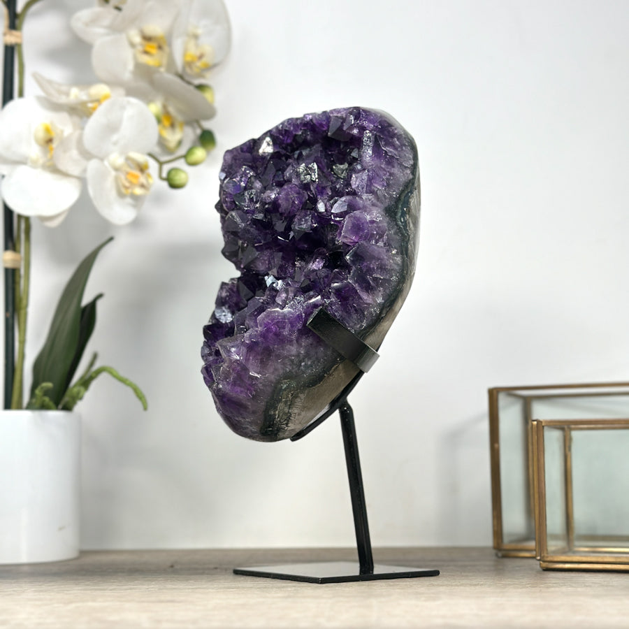 A Grade Natural Uruguayan Amethyst Crystal Cluster - MWS2186