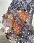 Unique Natural Amethyst Moon with Sugar Calcite Formations - MWS2374