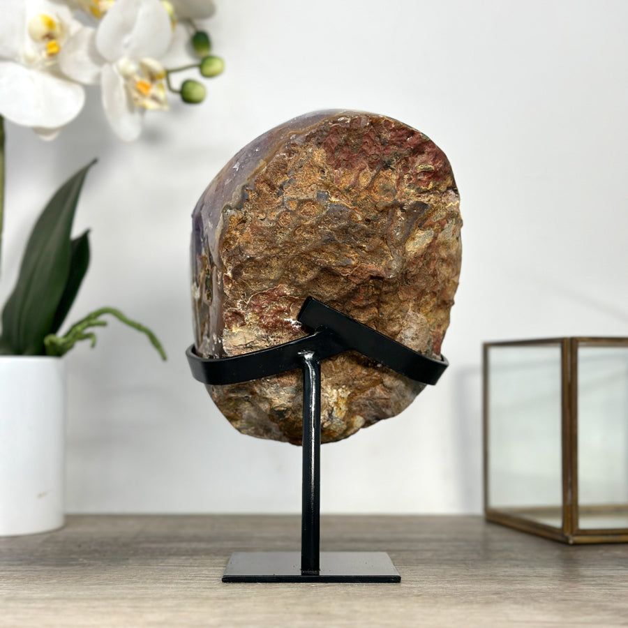 Natural Uruguayan Amethyst Crystal Cluster with Stalactite Eye Formation - MWS2429