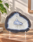 Uruguayan Blue Banded Agate Slice - SLC0023