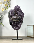 Natural Amethyst Cluster with Stalactite Formation & Collector Grade Calcite - MWS2531
