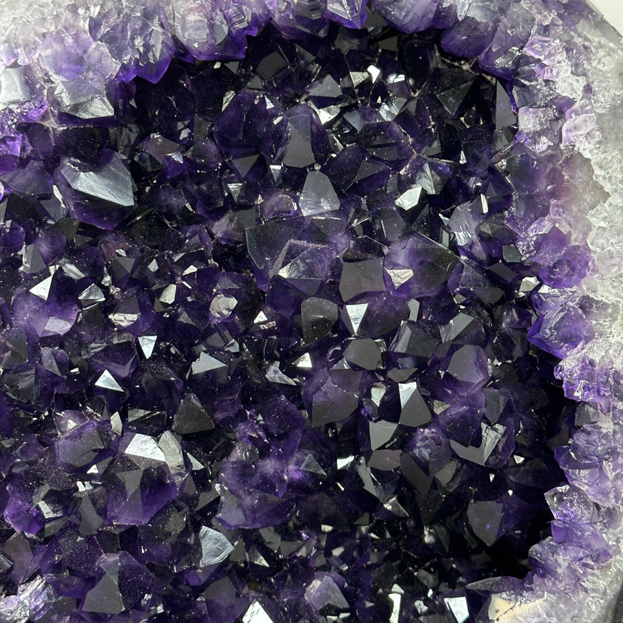 Huge Natural Amethyst Geode with Large Deep Purple Crystals - MWS2745