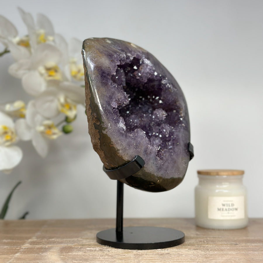 Exquisite Natural Amethyst Geode Full of Stalactites - MWS1399