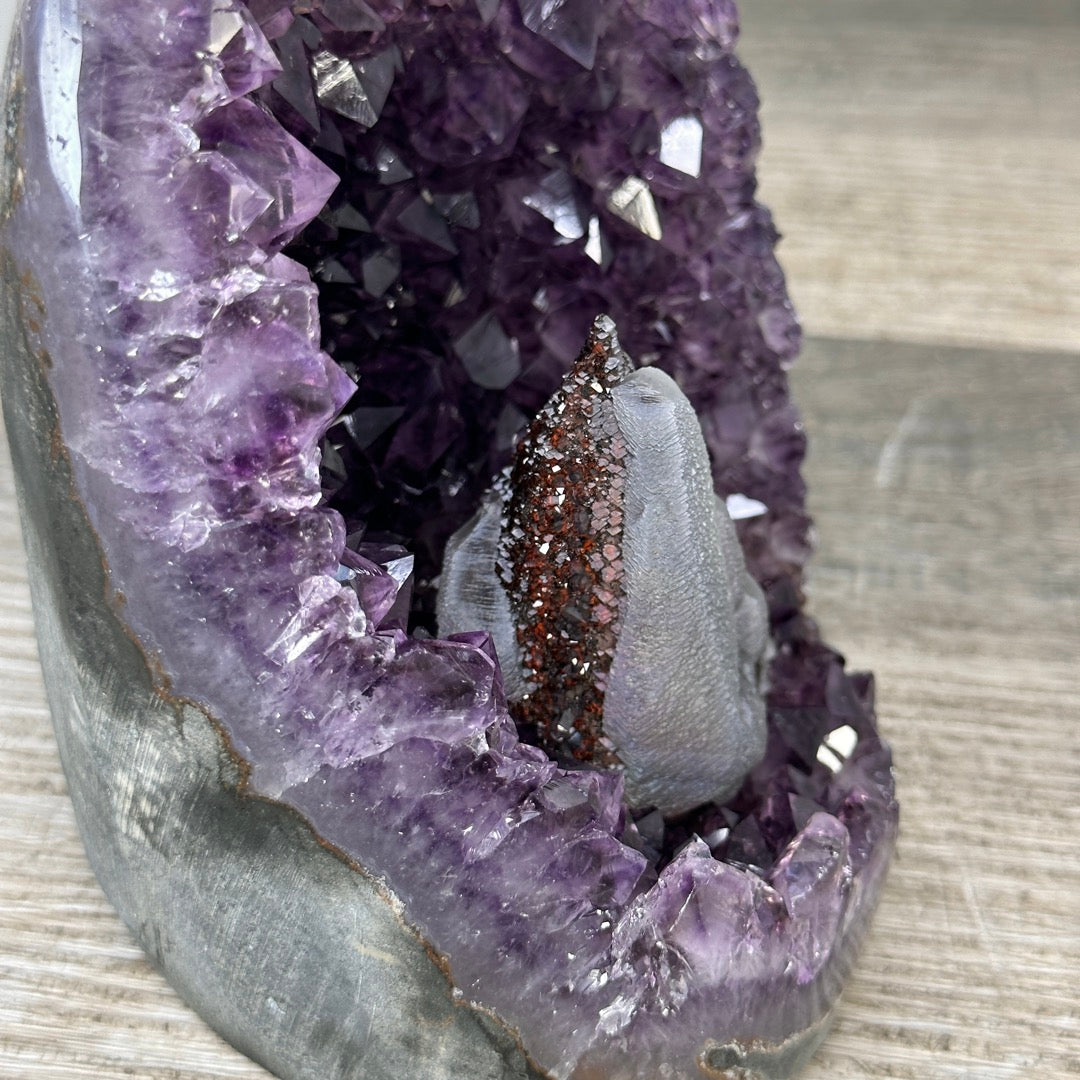 Amethyst &amp; Agate Stone Arte Piece for Decor - CBP1390